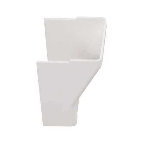 0E-125DCW4 Drop Ceiling Raceway Connectors – 1-1/4" x 3/4" High-Impact Styrene, White, 4-Pack, Commercial and Residential Cable Management