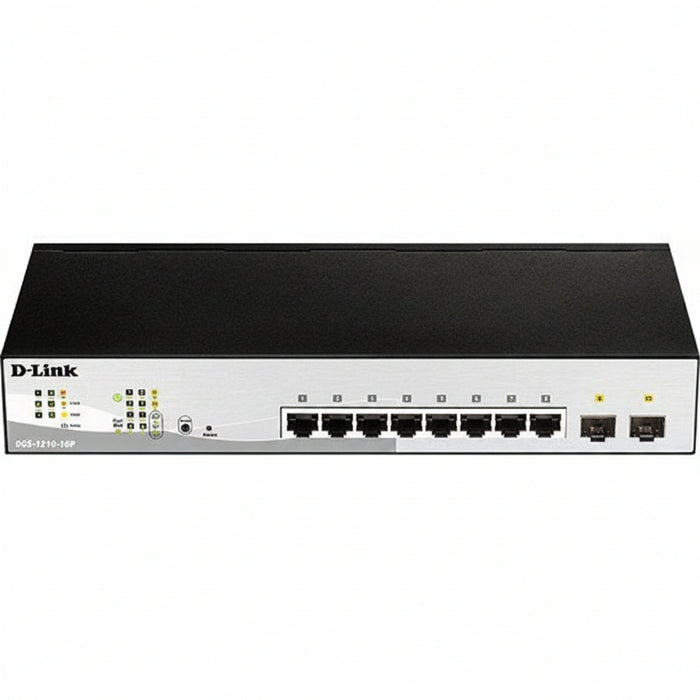D-Link DGS-1210-10P 10-Port Gigabit Smart Managed PoE Switch with 65W PoE Budget