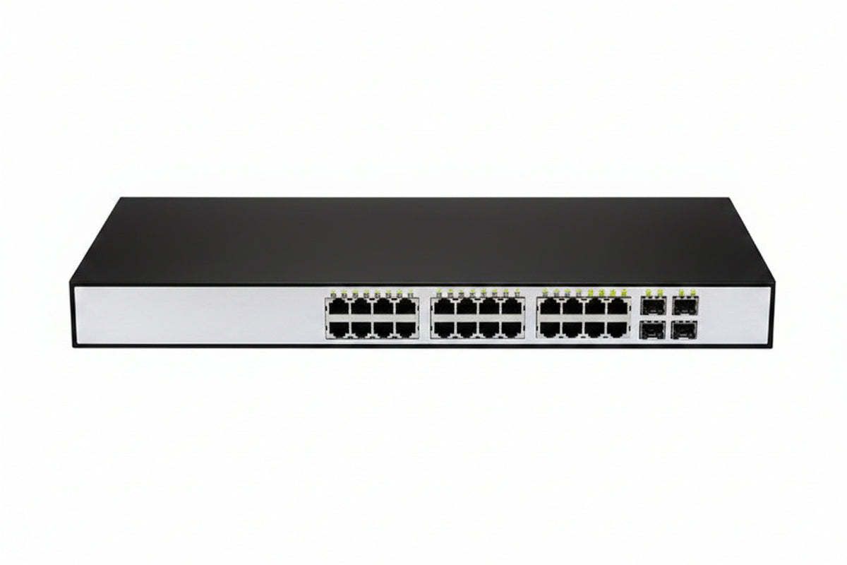 D-Link DGS-1210-28P 28-Port Gigabit Smart Managed PoE Switch with 4GB SFP Slots