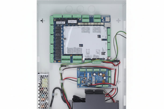 GV-AS4111 KIT Complete with Ul Certification, 4-Door Panel with Power Board and Optional Backup Battery Unit in Iron Case