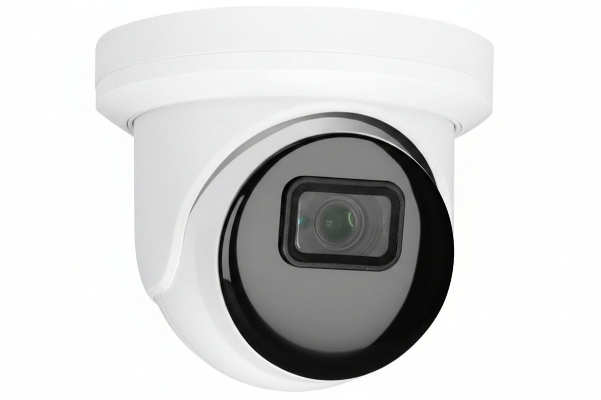 AVC-TE51F28 5MP HD-TVI Turret Camera, 2.8mm Fixed Lens, NDAA Compliant, White
