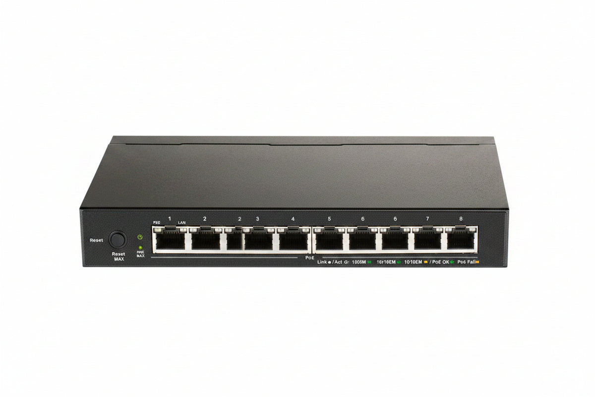 D-Link DGS-1100-08PV2 8-Port Gigabit PoE Smart Managed Switch