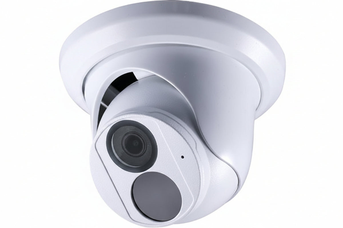 GV-EBD8800 AI 8MP H.265 Super Low Lux WDR Pro IR Turret IP Camera, 2.8mm Lens, White