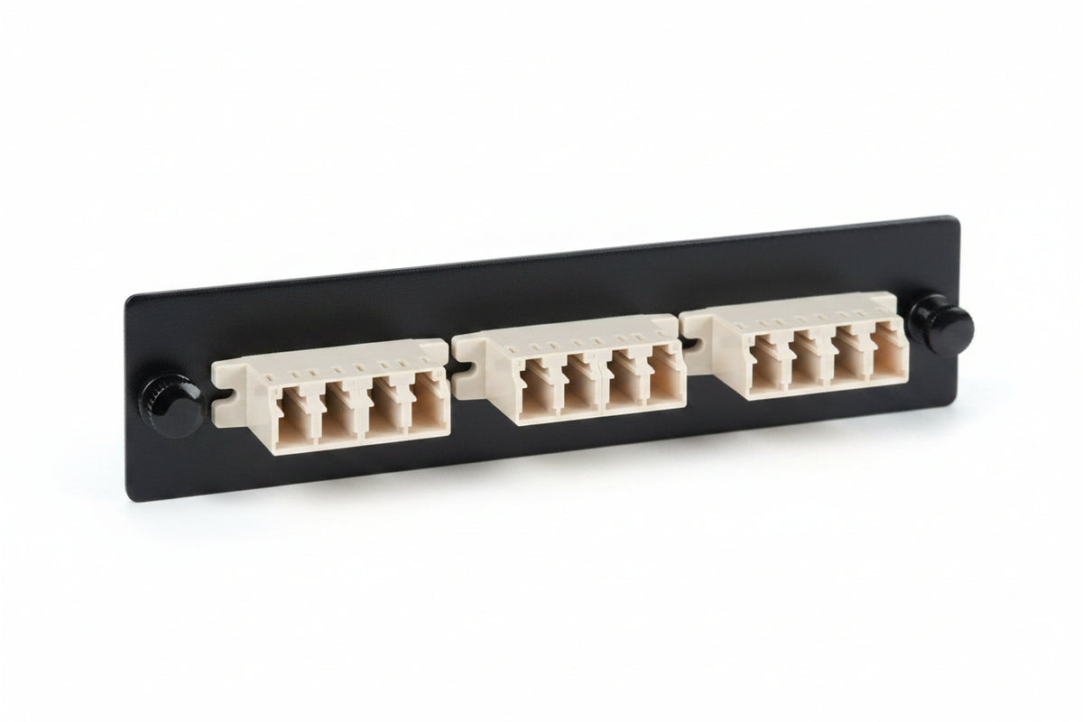 ICC ICFOPL16B5 Adapter Panel, Quad Lc, 12f, Beige, Mm