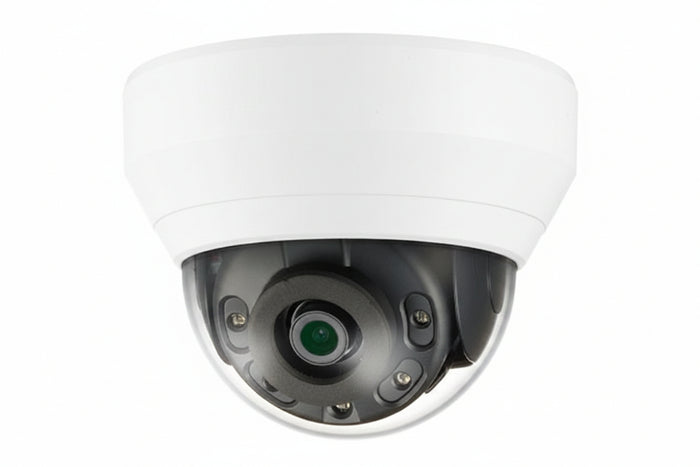 Hanwha QNV-7012R Series 4MP IR Vandal IP Dome Camera, 2.8mm Lens, White