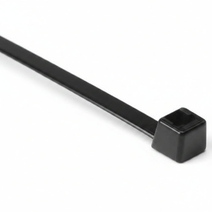 HellermannTyton T50I0C2 12-Inch Cable Ties, 50 lb, 100-Pack, Black