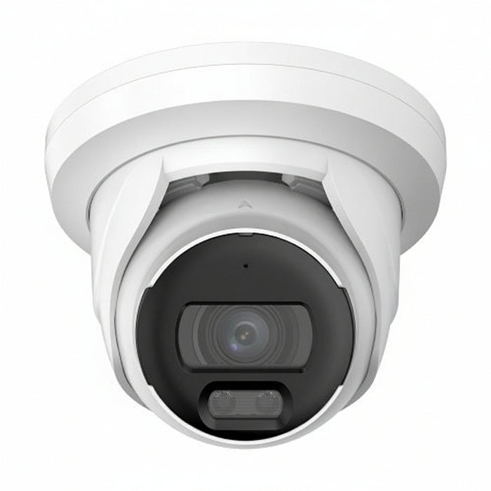 Luminys N3T-5DA2 N3-D 5MP Network LumiDeterrent Flashing White-light Turret Camera, 2.8mm Lens, White