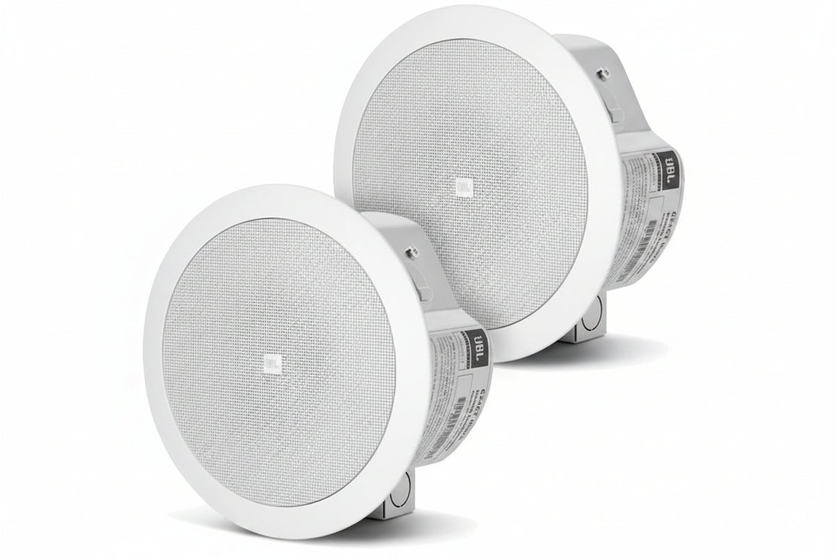 JBL Professional Control 24CT MICRO Background Music, Ceiling Loudspeaker, Pair, White