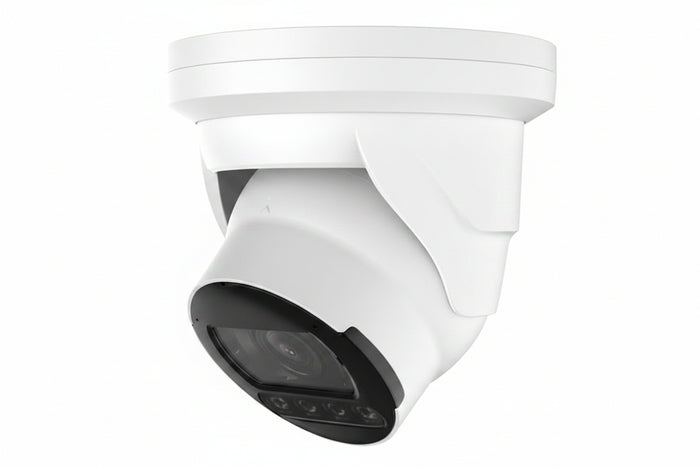 Luminys N5T-4LAV 4MP IP LumiLuxSmart Turret Camera, 2.7-12mm Vari-Focal Lens, IP67, White