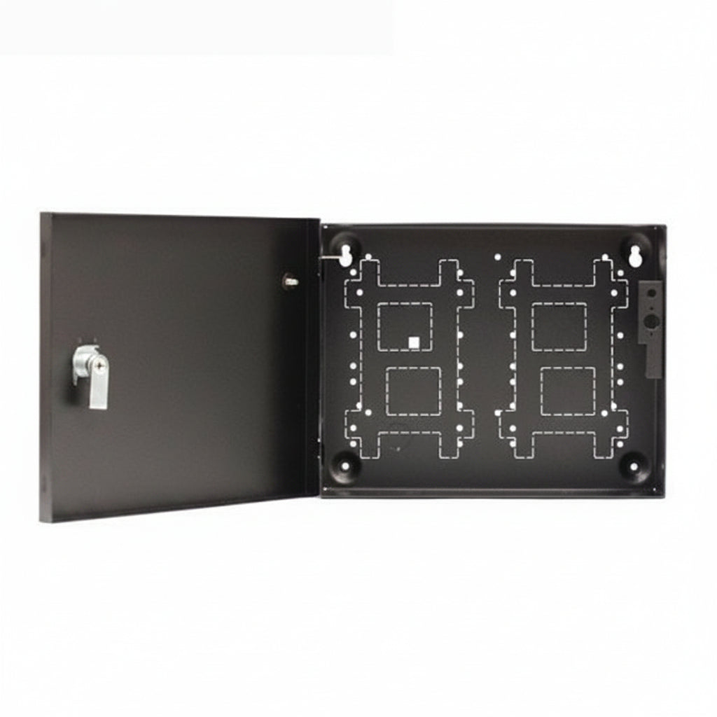 LifeSafety Power E5M-BOXED E5 Enclosure with Backwall Mercury Hole Mount Pattern, 8.5"Wx11"Hx3"D
