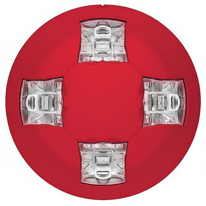 Kidde EGCVRF Genesis Ceiling Strobe, 15-115 cd, FIRE Marking, Red