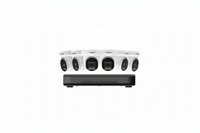 Luminys K56-8L1A2 LumiLuxLite IP Kit, Includes 8-Channel 5MP NVR with 2TB HDD and (6) 5MP LumiLuxLite Turret Cameras