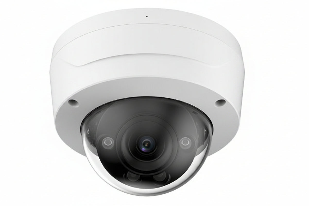 Luminys N5D-12LA2 12MP IP LumiLuxSmart Dome Camera, 2.8mm Lens, IP67, IK10, White