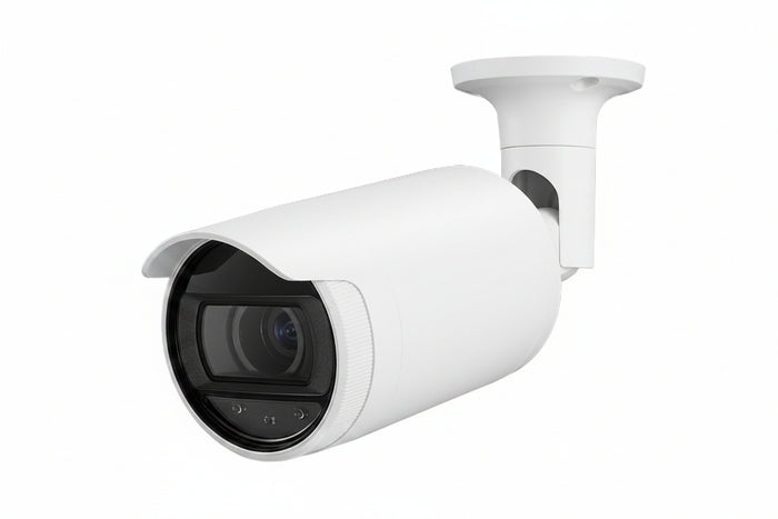 Hanwha ANO-L7082R A Series 4MP IR Bullet Camera, 3.3-10.3mm Varifocal Lens, IP66, White