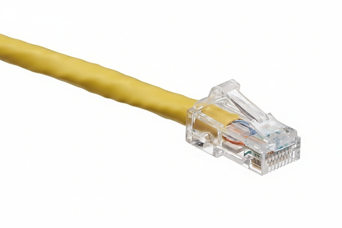 Leviton 6D460-01Y CAT6 24/8 UTP Patch Cable, CMR, 1' (0.3m), Yellow