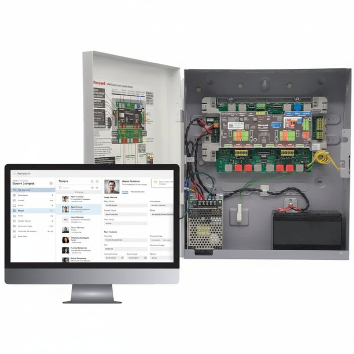 Honeywell MPA4MPSU 4-Door MPA4 Controller and Metal Enclosure, PSU, Includes 4-MPA2RJ, 4-MPA2S5 and MPA2BAT7 (US)