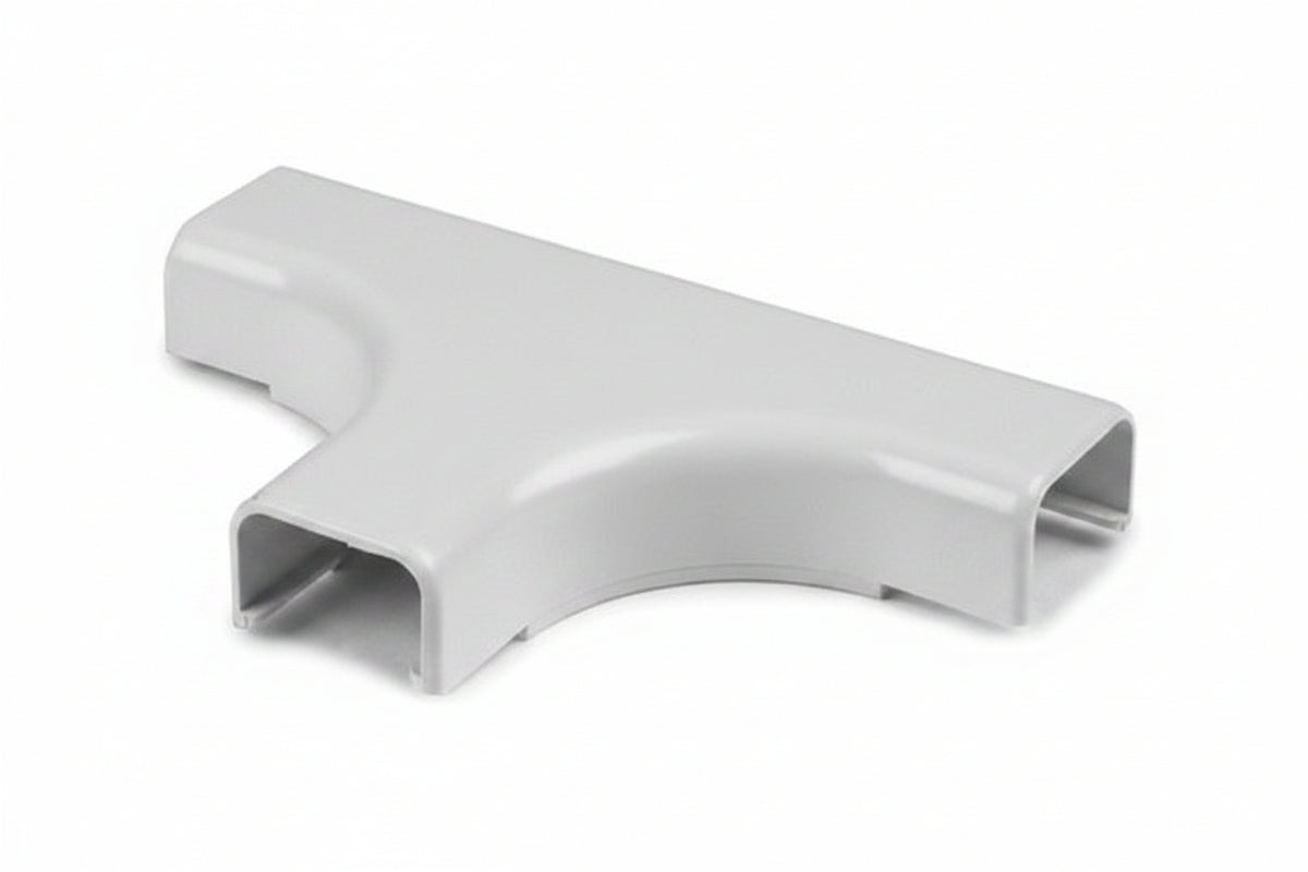 HellermannTyton TSR3W-21-1 Cable Raceway Tee Cover Fitting, 1-3/4-Inch, White
