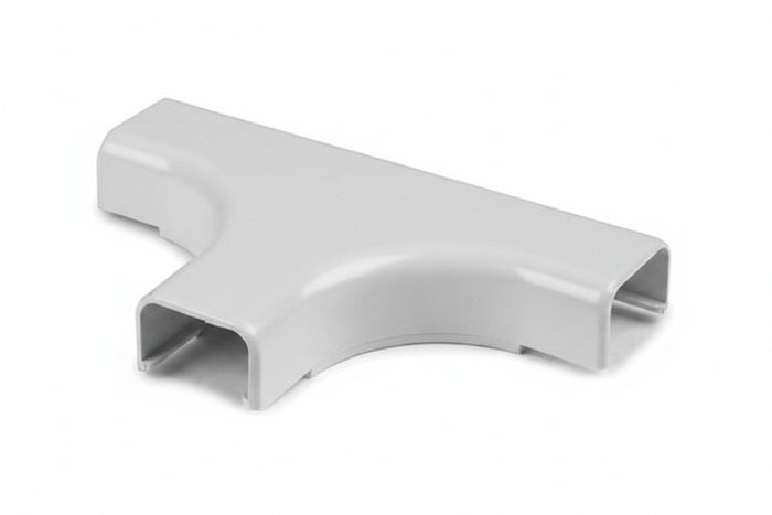 HellermannTyton TSR3W-21-1 Cable Raceway Tee Cover Fitting, 1-3/4-Inch, White