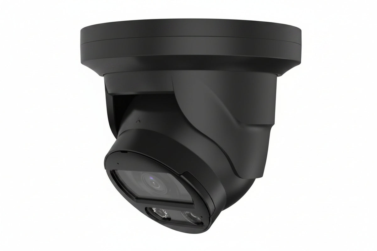 Luminys N5T-8LA2B 8MP IP LumiLuxSmart Turret Camera, 2.8mm Fixed Lens, LumiPower, Black