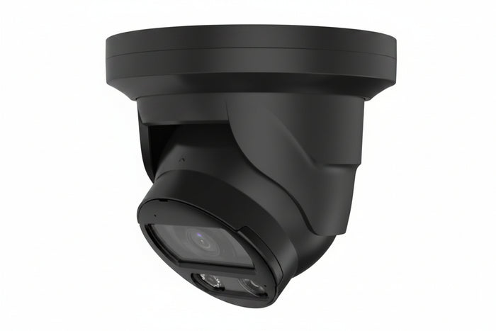 Luminys N5T-8LA2B 8MP IP LumiLuxSmart Turret Camera, 2.8mm Fixed Lens, LumiPower, Black