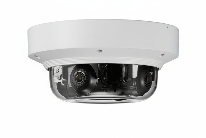 Hanwha PNM-9084QZ1 P Series 8MP (2MP x 4) Multi-Sensor Multi-Directional PTRZ Camera, 3-6mm Motorized Varifocal Lens, IP66, IK10 (Replaces PNM-9084QZ)
