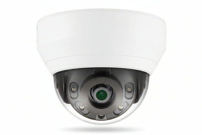 Hanwha QND-6012R1 Q-Series 2MP IR Vandal Dome Camera, 2.8mm Fixed Lens, White