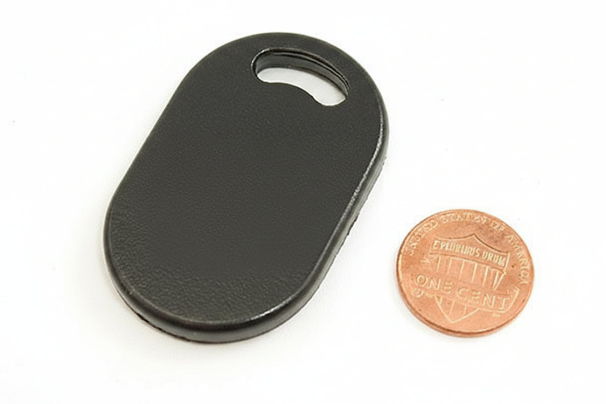 Linear AM-PT Proximity Tag with Wiegand Format, Miniature Access Control Tag with Slot Punch, 25-Pack, Dark Gray