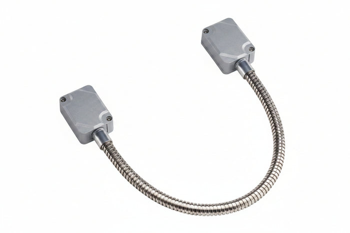 Locknetics DC-HD-16 Heavy Duty Door Cord with Aluminum Boxes, 16", Stainless-Steel Cable