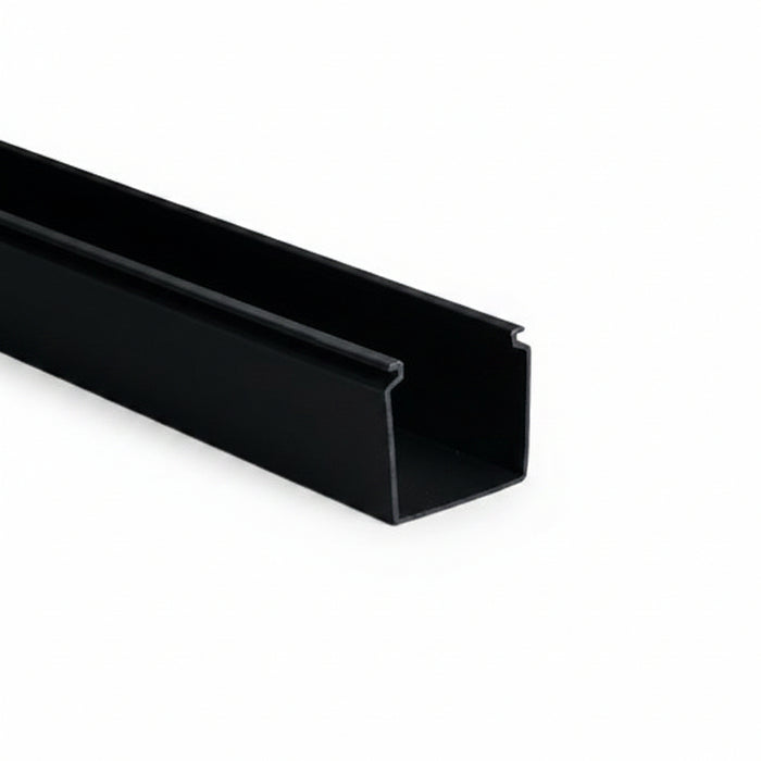 HellermannTyton 181-22005 2 x 2-Inch Solid-Wall Wiring Duct, Non-Adhesive PVC, Black