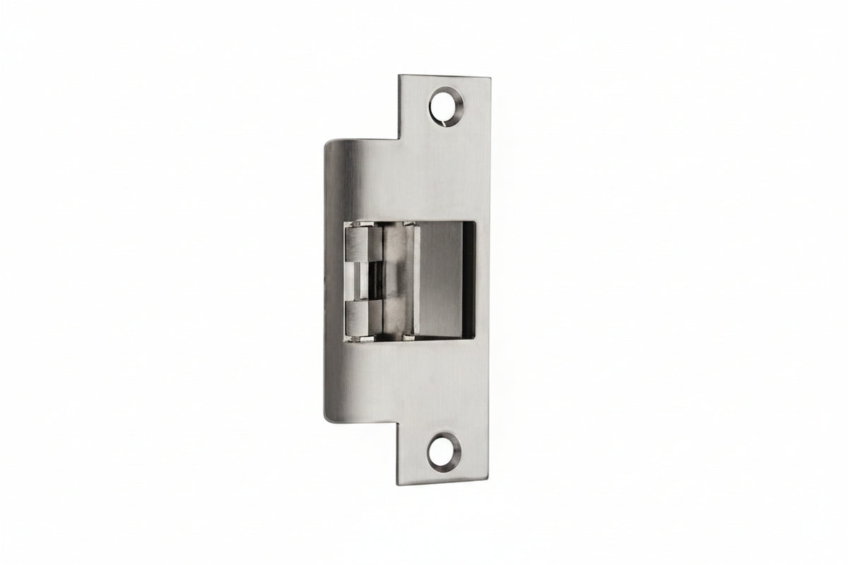 Locknetics NC450 NC Series Low Profile Electric Strike, 9/16" Trim Piece and Mounting Tabs, Satin Stainless Steel