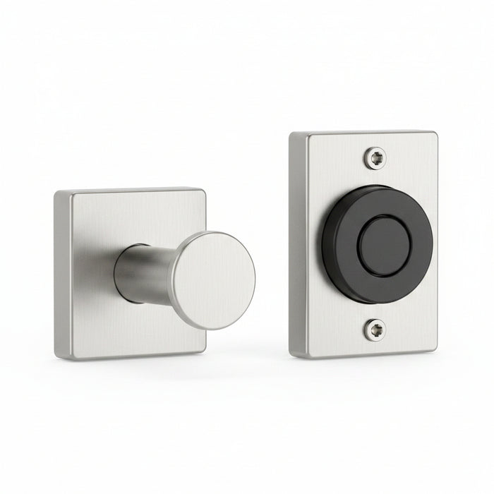 Kidde 1504-AQN5 Flush Wall Mounted Electromagnetic Door Holder, Long Catch Plate, 24V AC/DC; 120V AC