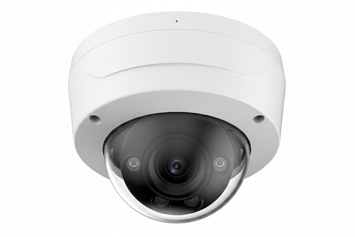 Luminys N5D-8LAV 8MP LumiLuxSmart IP Dome Camera with IR and White-Light LEDs, 2.7-12mm Varifocal Lens