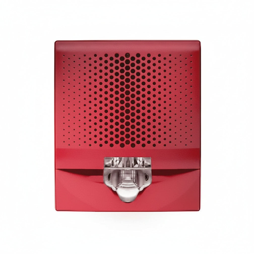 Kidde EG4AVRF Genesis EG4 Wall Horn / Strobe with Room Side Wiring Plate, 15-110 cd, 'FIRE' Marking, Red