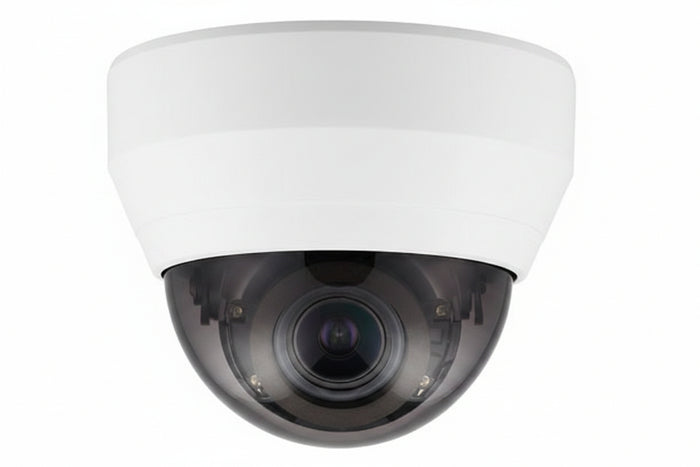Hanwha QND-6082R Q-Series 2MP IR Vandal Dome Camera, 3.2-10mm Varifocal Lens, White
