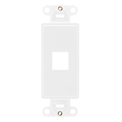 Leviton 41641-AW 1-Port Antimicrobial Decora Insert, White