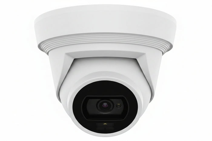 Hanwha QNE-C9013RL 4K AI Dual Light Flateye Camera, 3mm Fixed Lens, White