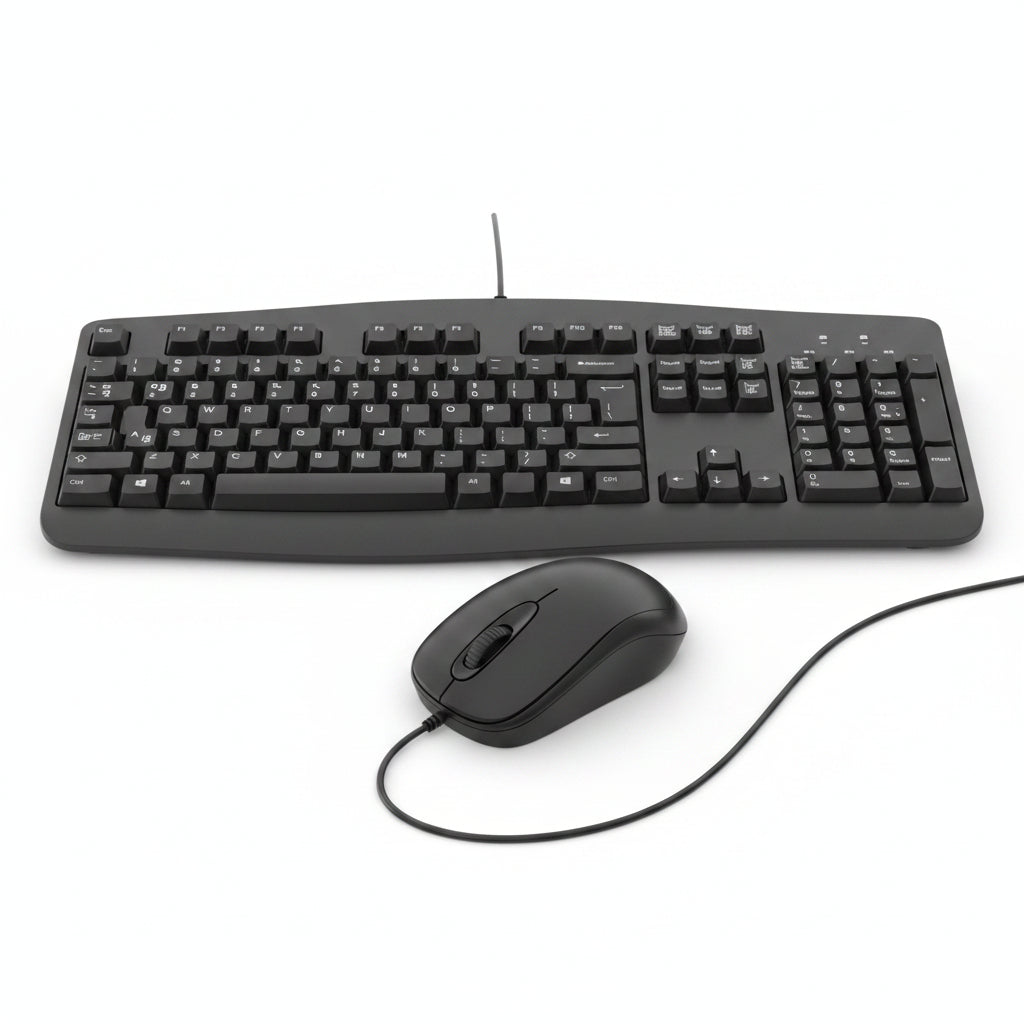 Logitech 920-002565 MK120 Corded Keyboard and Mouse Combo