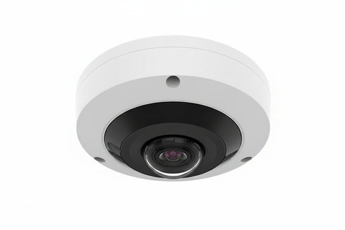 Hanwha HCF-8011RV HD+ Series 5MP IR Wisenet HD+ Outdoor Fisheye Camera, 1.16mm Fixed Lens