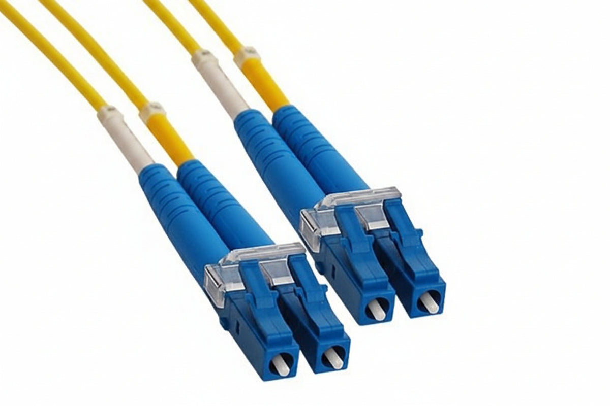 ICC ICFOJ1M501 LC Duplex Single-mode 9/125 (OS2) Fiber-Optic Patch Cable, 3' (1m), Yellow