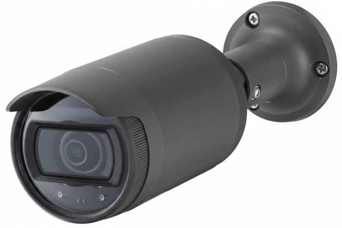 Hanwha LNO-6012R L-Series 2MP Outdoor IR Bullet Camera, 2.8mm Fixed Lens, Gray