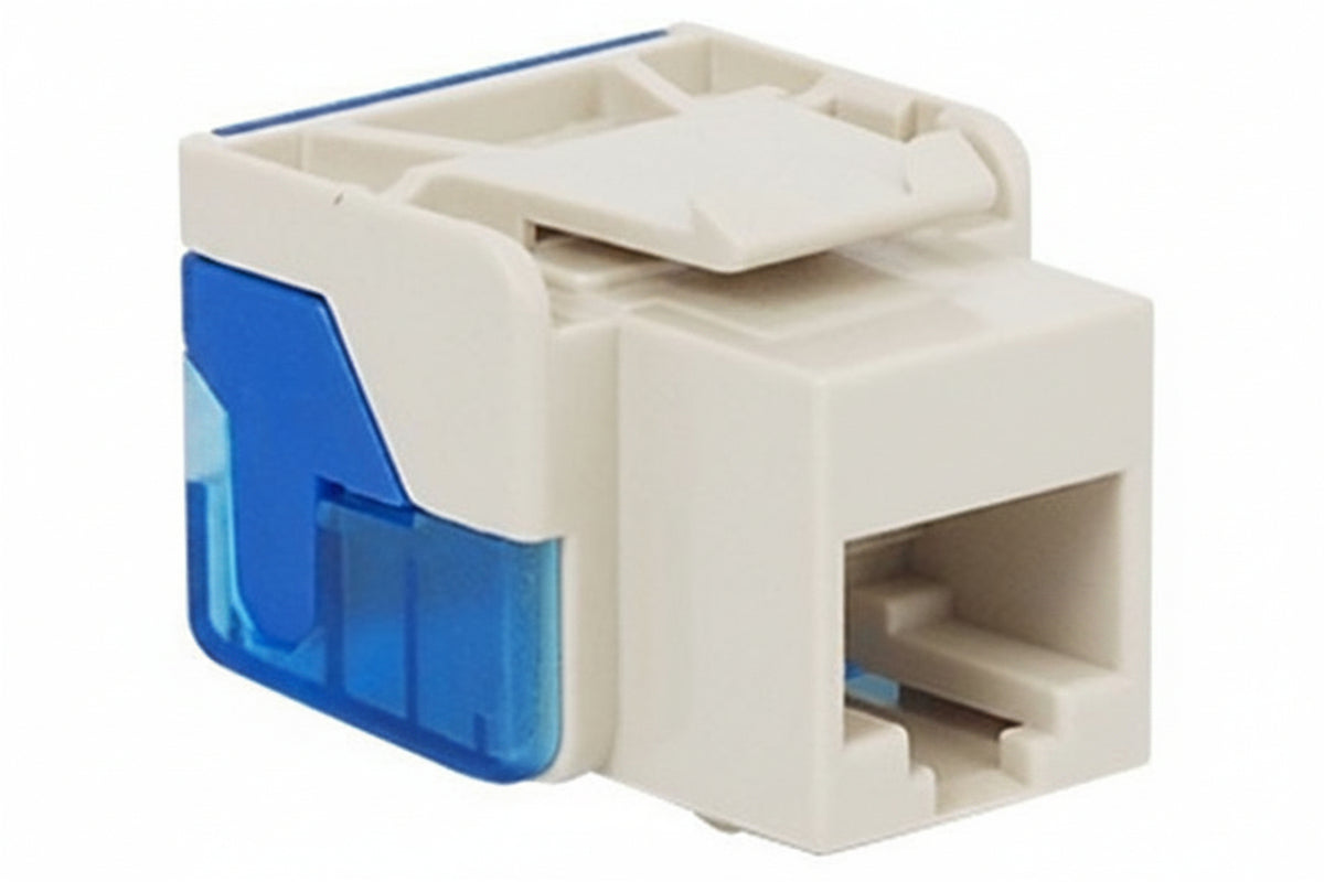 ICC IC1078E5WH CAT5e RJ45 Keystone Jack, EZ Style, White