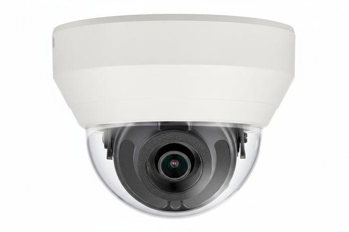 Hanwha HCD-6010 HD+ Series 2MP Analog HD Dome Camera, 2.8mm Fixed Lens, Ivory