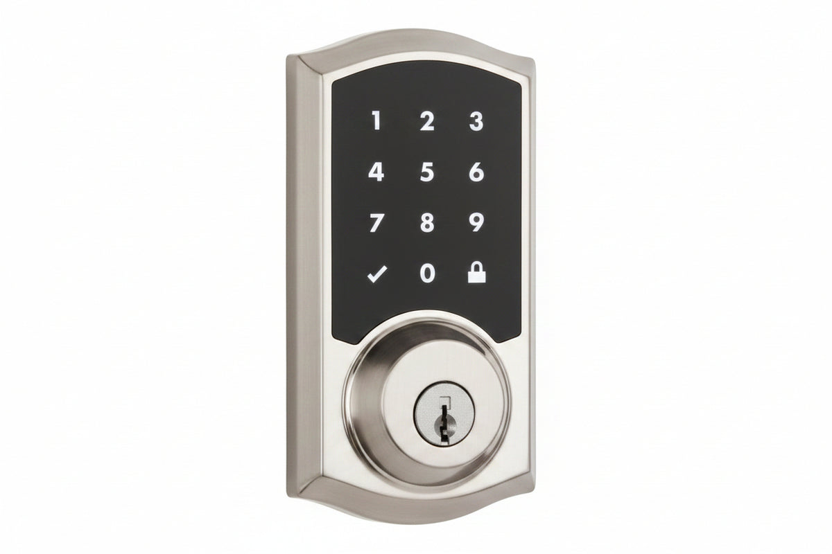 Kwikset 99180-001 Home Connect 918 Z-Wave LR Smart Lock, Traditional Style, Satin Nickel