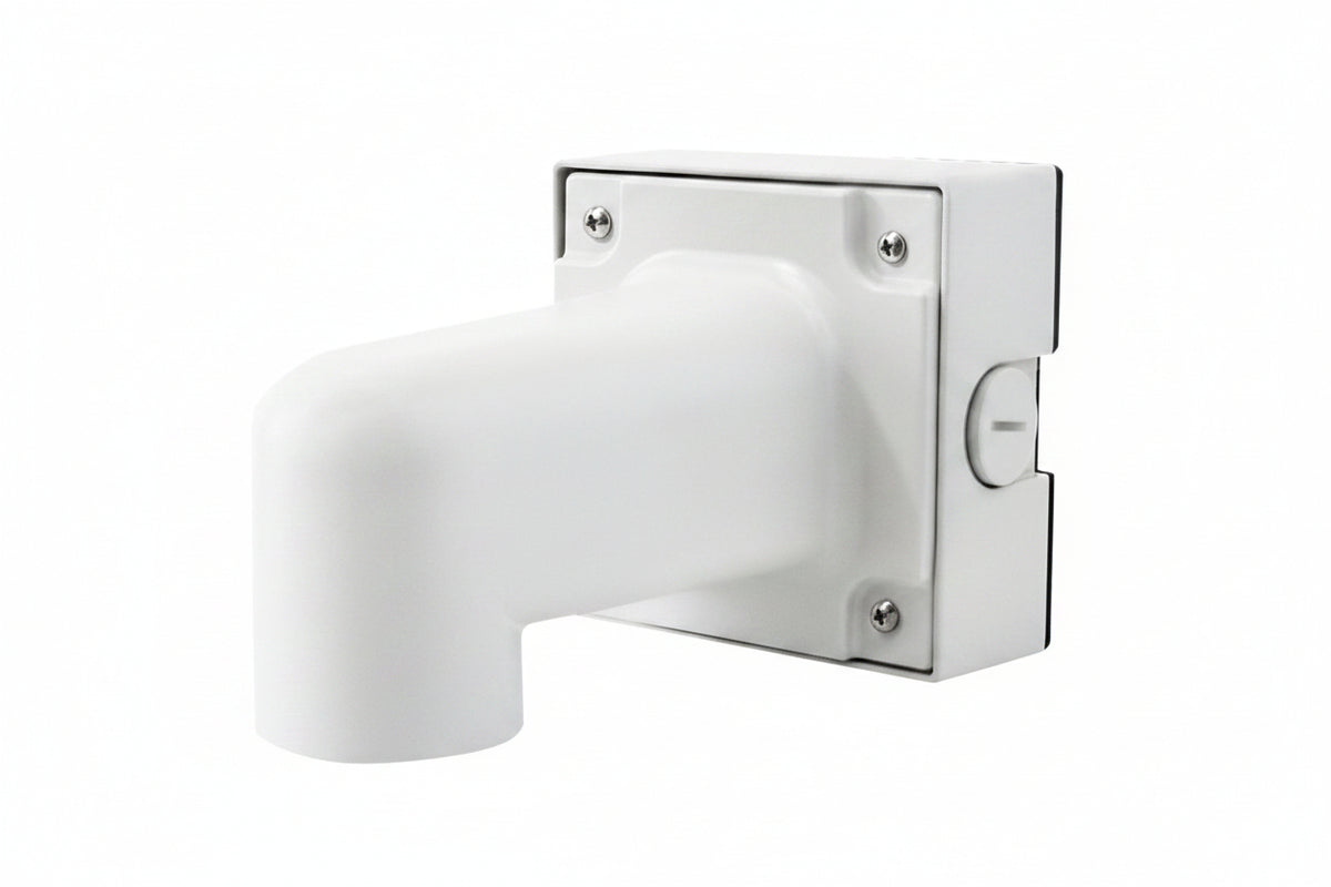 IDIS AV-WMJB-W Wall Mount Bracket with Junction Box for Contera Large Outdoor and Panoramic Domes, White