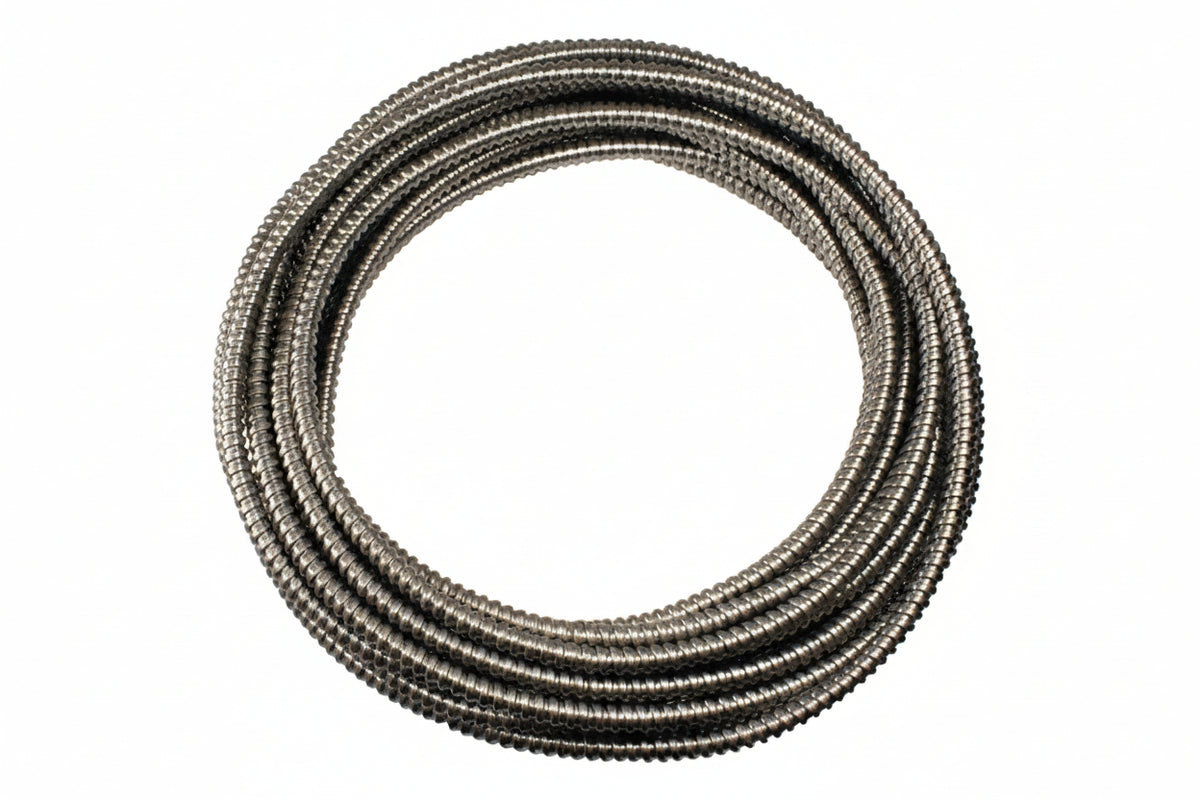 5702-25 25' Armored Cable, 3/16" ID, Stainless Steel