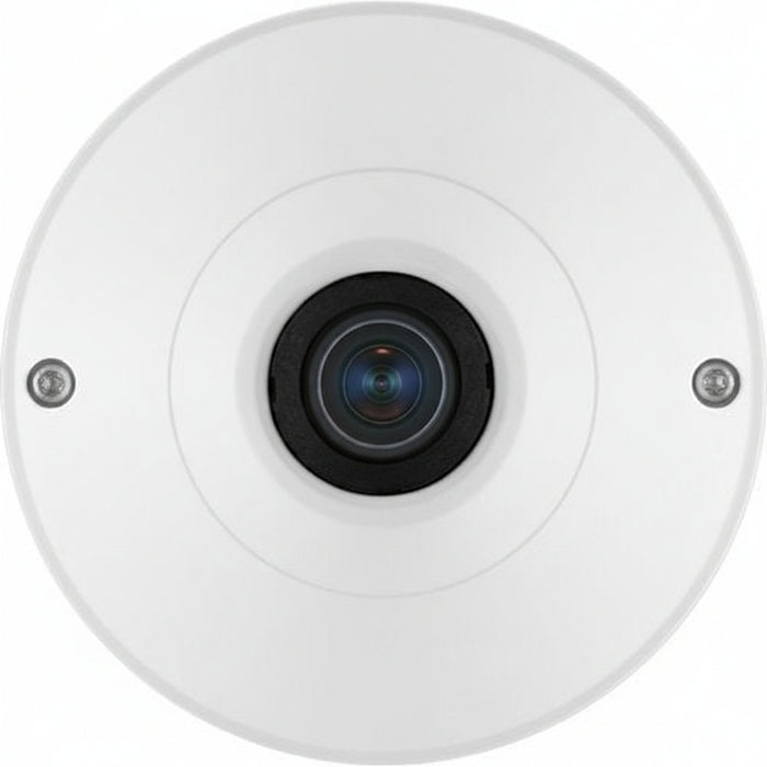 Hanwha QNF-9010 Q-Series 12MP Fisheye Camera, 1.08mm Fixed Lens, White