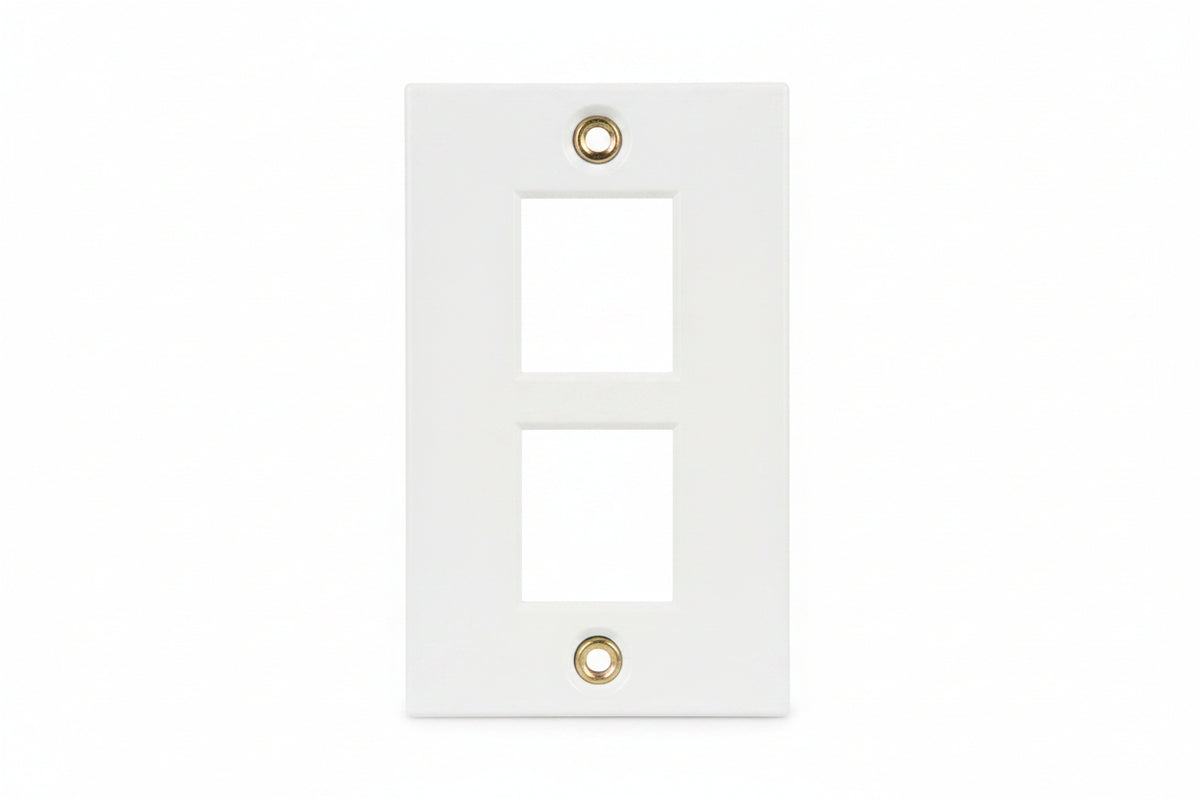 ICC IC107DI3WH Decorator Insert for Keystone Jacks, 3-Port Wall Plate Module, Decora Style, White