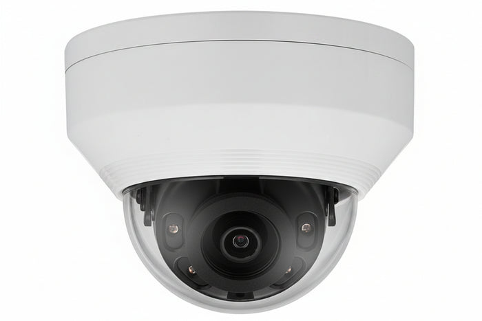 Hanwha ANV-L6012R A-Series 2MP Outdoor IR Vandal Dome IP Camera, 2.8mm Fixed Lens, White