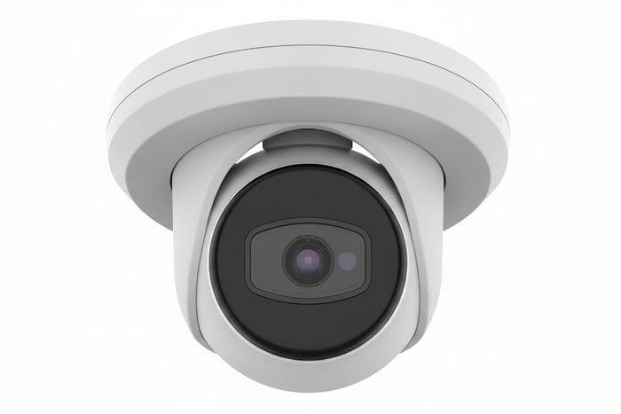 Hanwha ACE-8020R Wisenet Series 5MP Turret Camera with Day and Night Sensor and IP67, IK10 Protection, 3.6mm Fixed Focal Lens, White