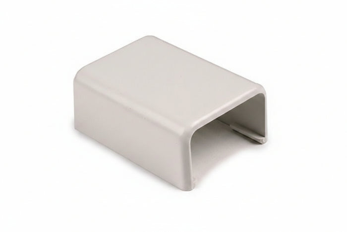 HellermannTyton TSR1FW-36 3/4-Inch 2-Piece Cable Raceway End Cap, PVC, Office White, 10-Pack
